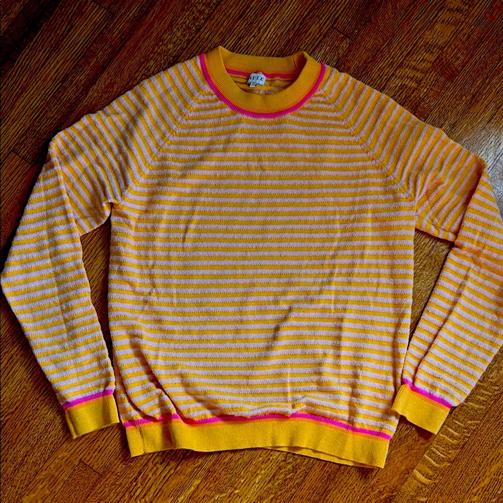 Striped Yellow and Pink Sweater